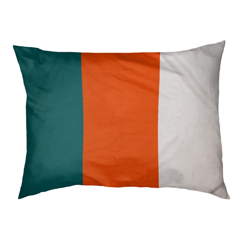Coussin d'extérieur pour chien Florida Tribe, Grand (l 50 po x P 40 po x H 7 po), Vert / orange / blanc