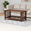 Table basse Midbury en bois brun cerisier, H 17,29 po x l 40,48 po x P 20,61 po