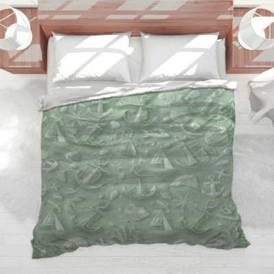Anchors Shells Boats Comforter