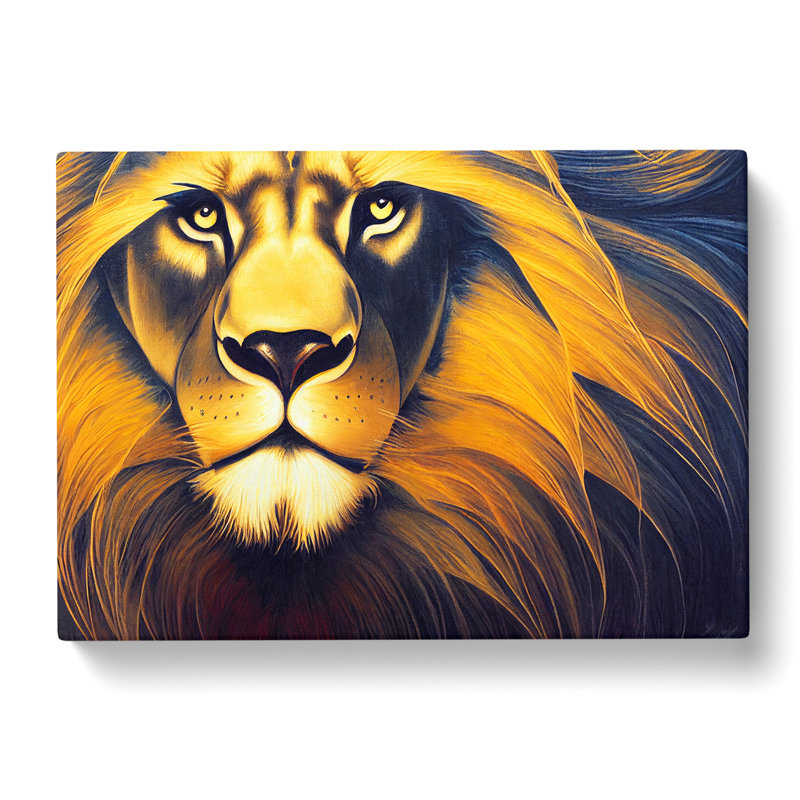 Invigorating Lion - Wrapped Canvas, 35cm H x 50cm W