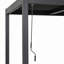 Pergola en aluminium noir Byron avec toit à persiennes réglable