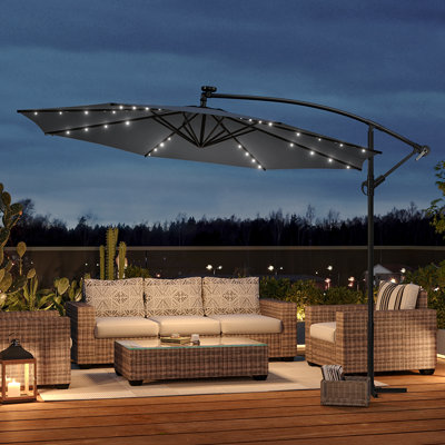 3M Cantilever Parasol with LED Light