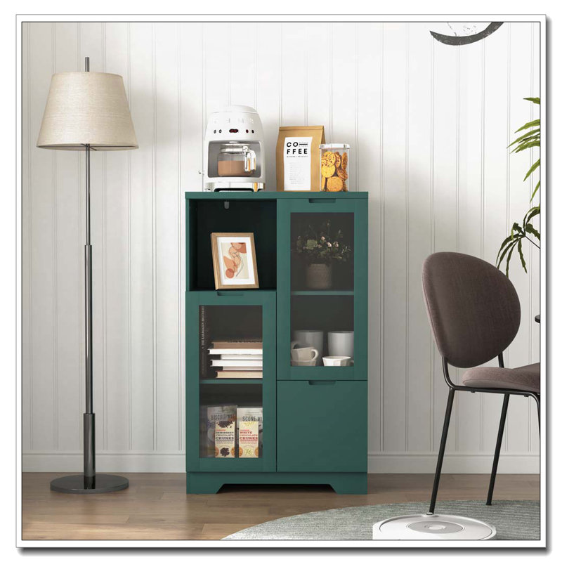 Arched Storage Cabinet, Green