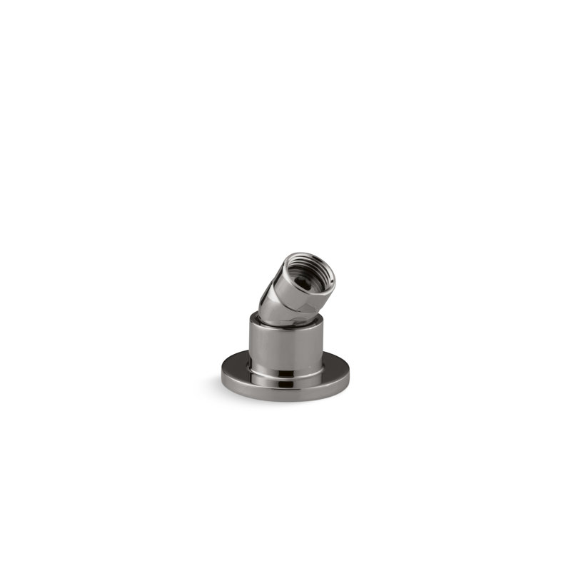 Deck- or Bath-Mount Handshower Holder with Hoses, Silver