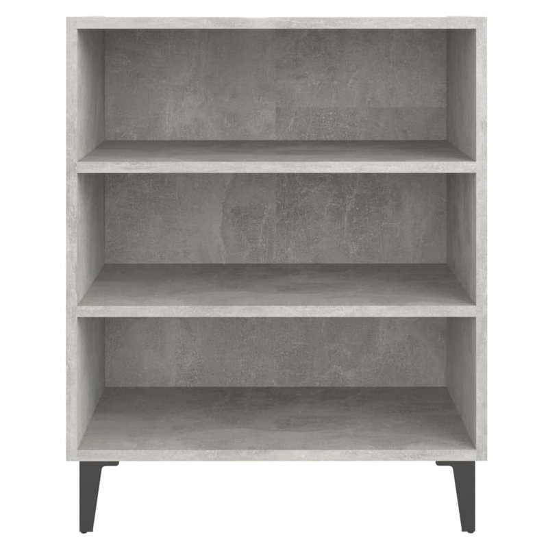 Skelmersdale 57cm Sideboard, Concrete Grey/Black