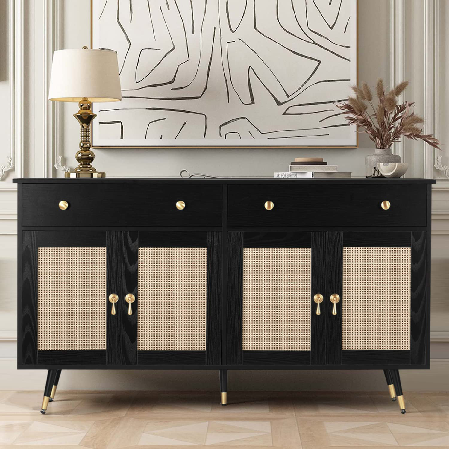 Bay Isle Home™ Aventura 15.8" Wide 2 Drawer Solid Wood Sideboard | Wayfair
