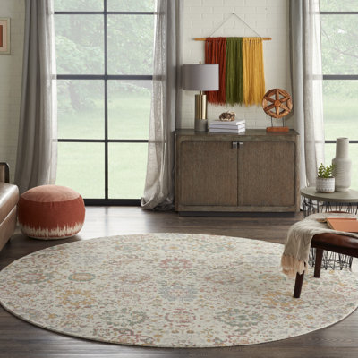 Stach Viscose Floral Indoor Rug