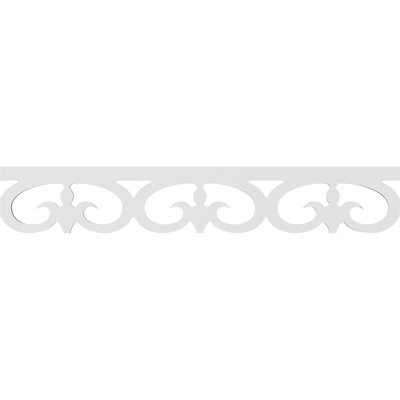 Garniture de sol en PVC de qualité architecturale H 8 po x P 5/8 po x L 48 po Fortuna