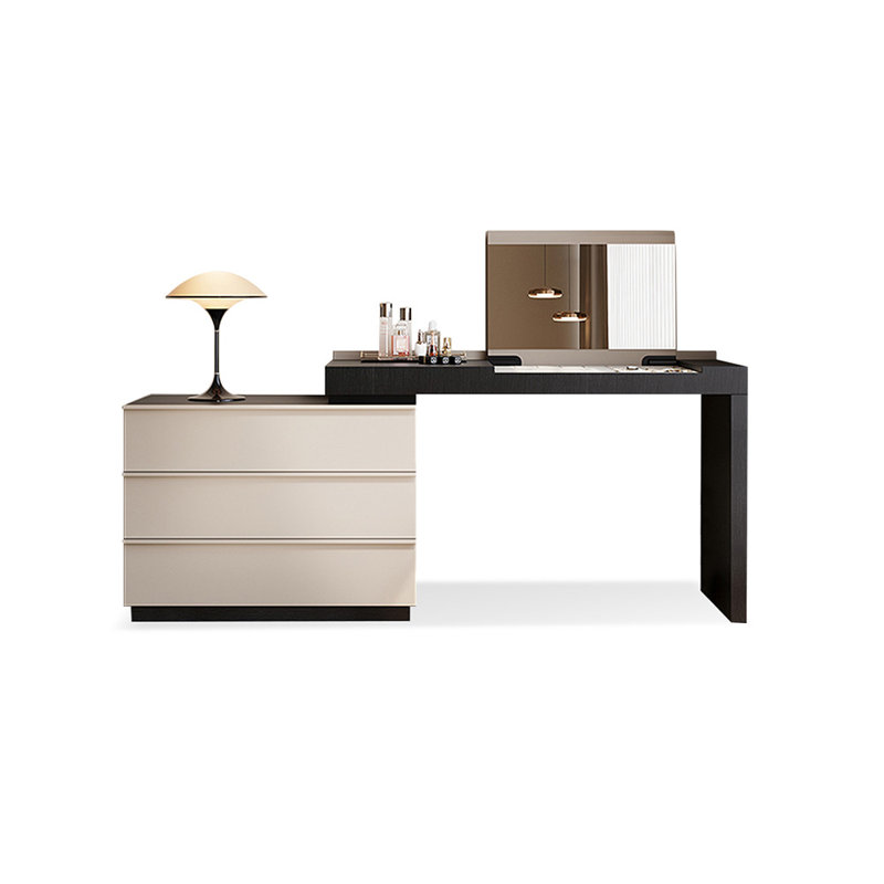 Coiffeuse avec miroir lumineux, 3 tiroirs