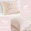 4Pcs édredon simple / simple en coton TG avec coussins décoratifs roses