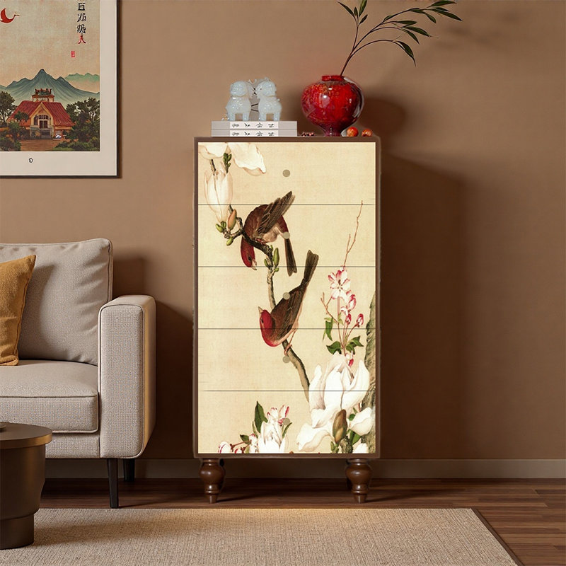 Armoire de rangement moderne en pin