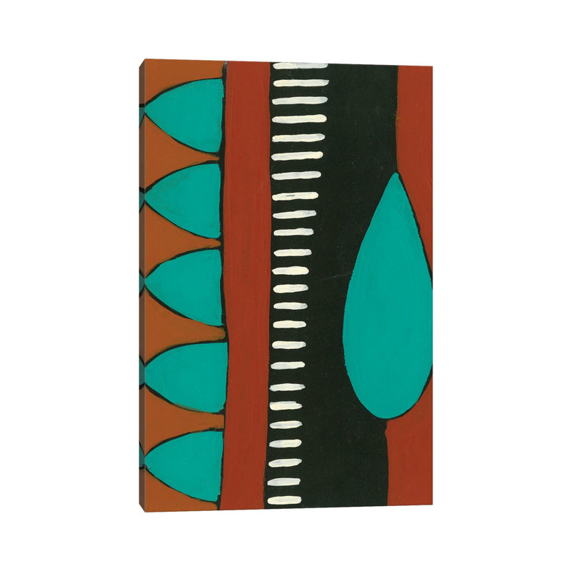 Rust & Teal Patterns I, 66.04 cm H x 45.72 cm W