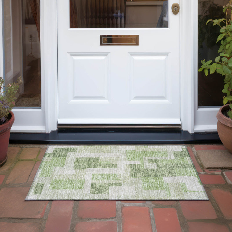  Chayden Non-Slip Indoor / Outdoor Area Rug, Rectangle 1'8" x 2'6"