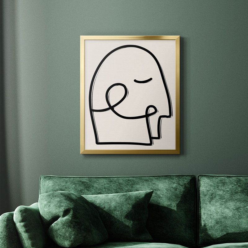Face It I Premium Framed Canvas - Ready to Hang, 20" H x 16" W, Gold