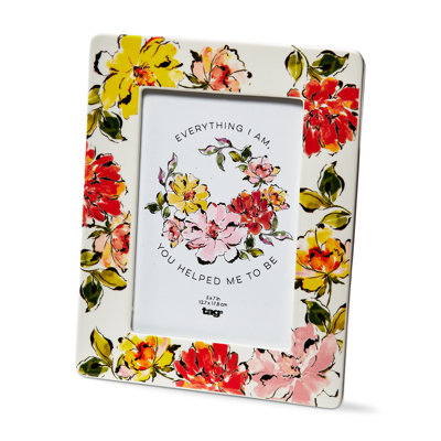 In Bloom Photo Frame White Earthenware Everyday 5x7
