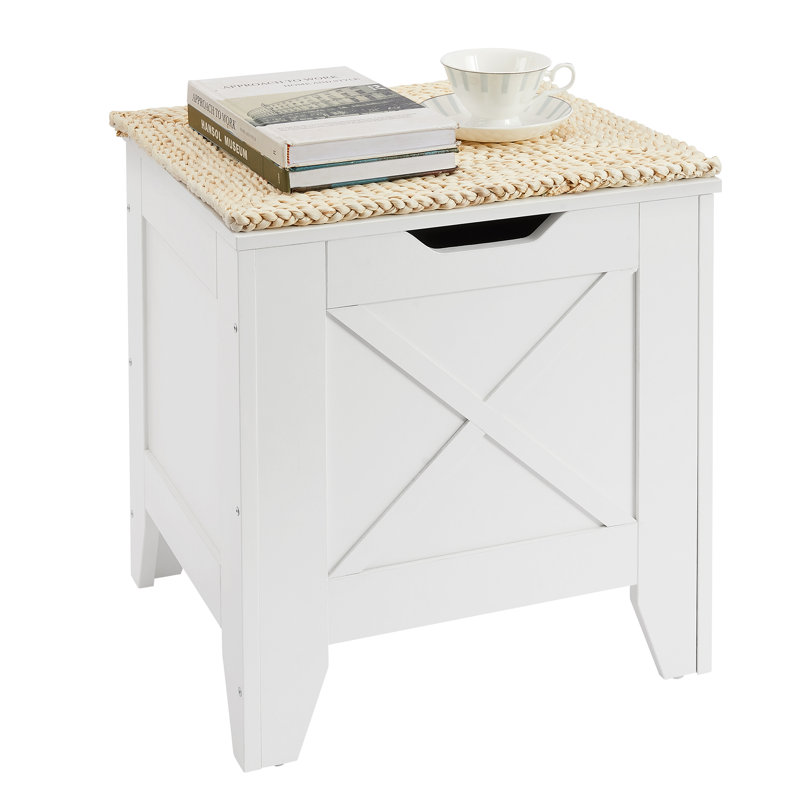 Motti Storage Bench, White