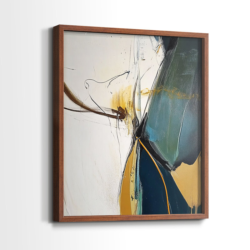 "ABSTRACT Series DCXII" par J Paul, H 11 po x l 9 po, Noyer