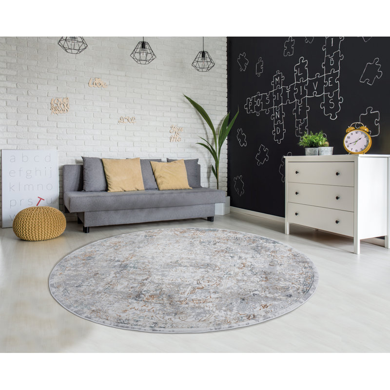 Oriental Indoor Rug, Round 7'10"