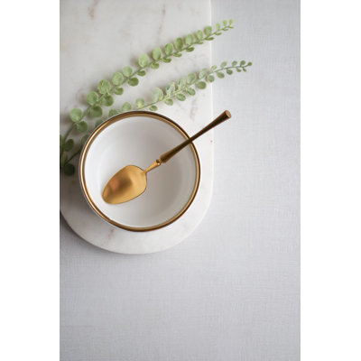"The Luxury Collection" White Bowl with Gold Trim - Small 4,5" (Set of 2)