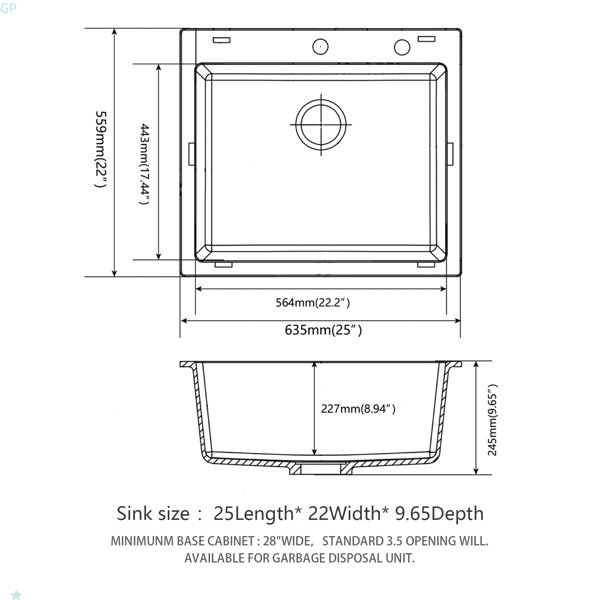 Dimensions du produit