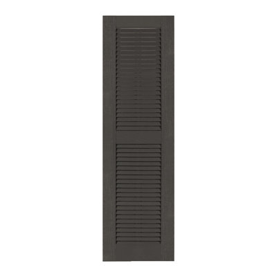 Custom Louvered Shutter with Straight Top