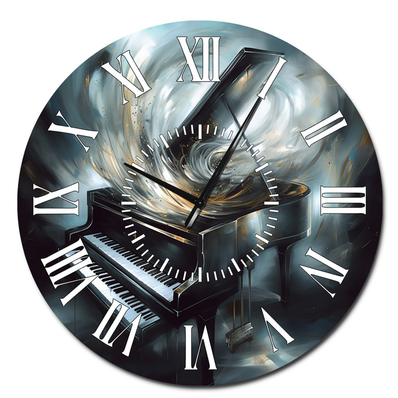 Horloge murale Piano, Surdimensionné