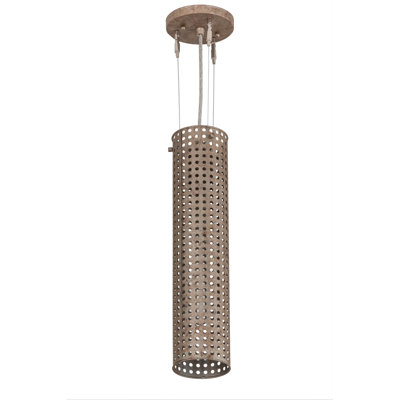 Luminaire suspendu cylindrique unique à 1 lumière