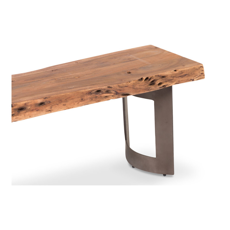 Kenmore Solid Wood Bench, 18" H x 92" W x 15" D, Brown