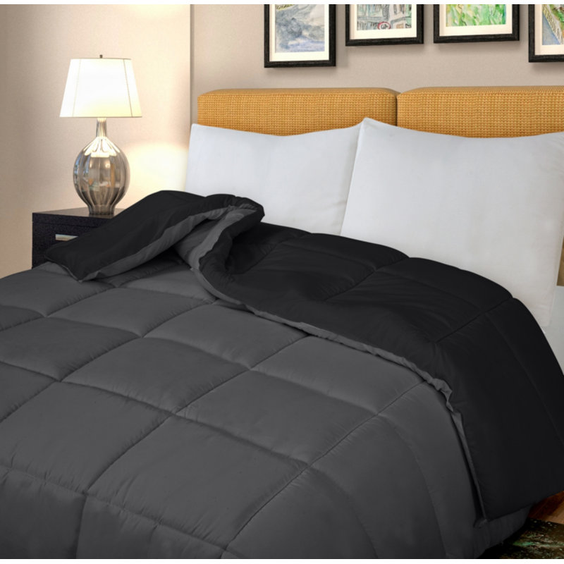 Édredon en microfibre , Édredon très grand, Noir