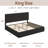 Hydraulic Lift Up Storage Velvet Upholstered Platform Bed-115143019-115143023