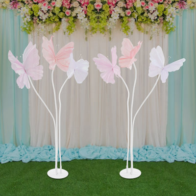 Realistic Artificial Butterfly Decoration With Standing Base
