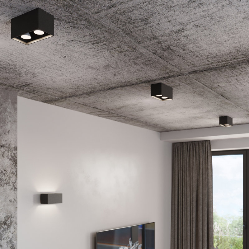 Perreault Flush Mounted Sconce, Grey