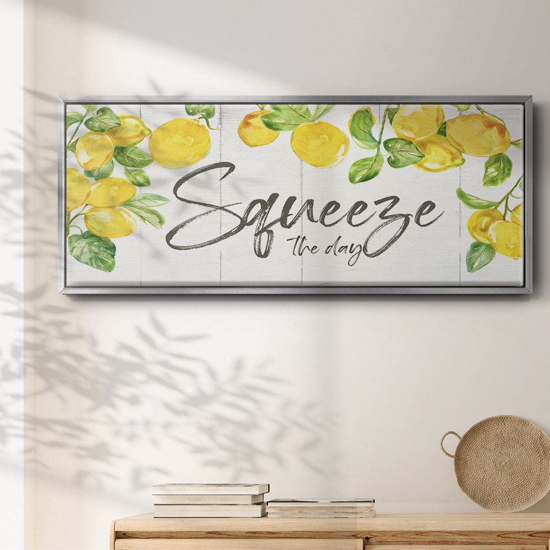 Lemon Squeeze - toile encadrée, H 24 po x l 60 po