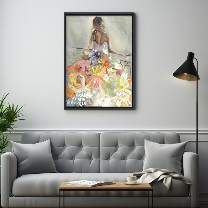 Nature Inspired Blossom Reverie: The Enigmatic Backdrop, 40" H x 30" W
