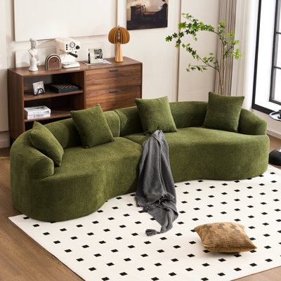 Chenille 4 places, avec une fermeté mi-ferme, pour la maison, salon, texture lisse