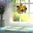 8.25"H Honeycomb Bees Tiffany-Style Window Panel