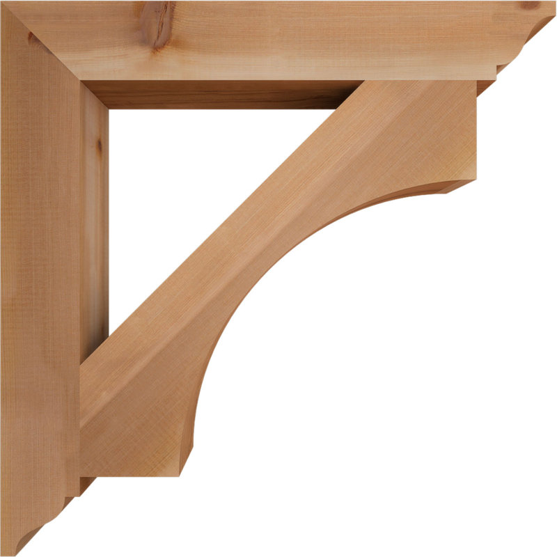 Support traditionnel l 3 3 1/2 po x P 28 po x H 28 po Westlake, Cèdre rouge de l'Ouest, Lisse, H 28 po x l 3,5 po x P 28 po