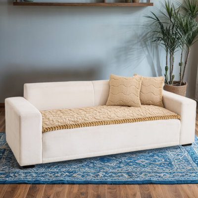 Washable Fuzzy Dog Sofa Cover - Non-Slip Pet-Friendly Couch Protector For 2-3 Cushion Sofas