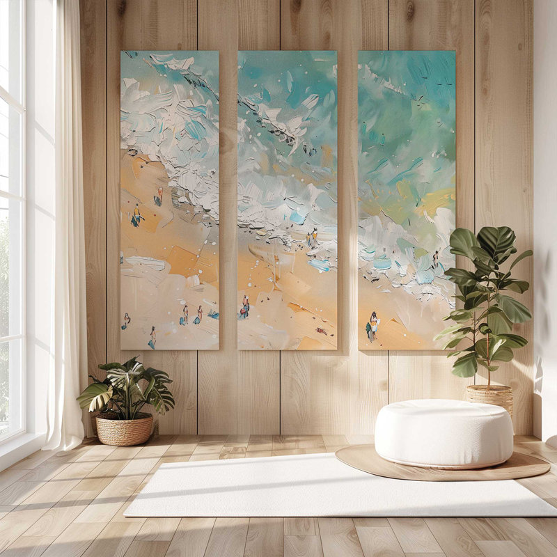 Sandy Serenade, grande impression sur toile, H 48 po x l 48 po