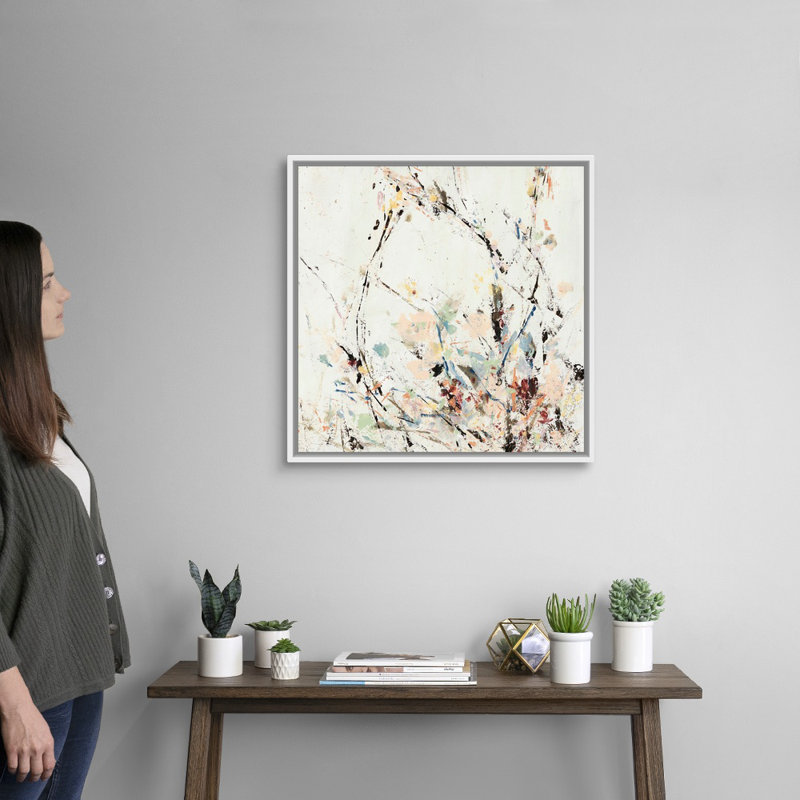 «Afprès Walk I» par Jodi Maas, reproduction d'art sur toile, H 26 po x l 26 po x P 1,75 po, Cadre flottant blanc