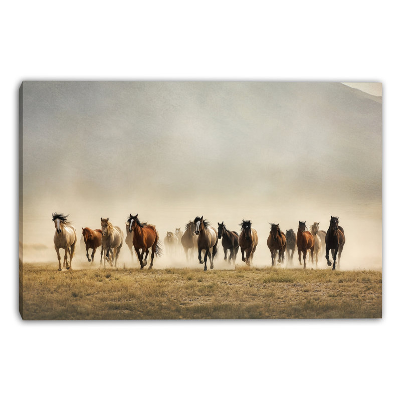 "Distant Dust", art mural sur toile tendue, L 36 po x H 24 po x P 1,5 po