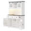 Armoire-bar 71 po avec support de rangement interne K&K Farmhosue