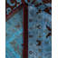 Tapis bleu noué à la main de conception unique Chimel
