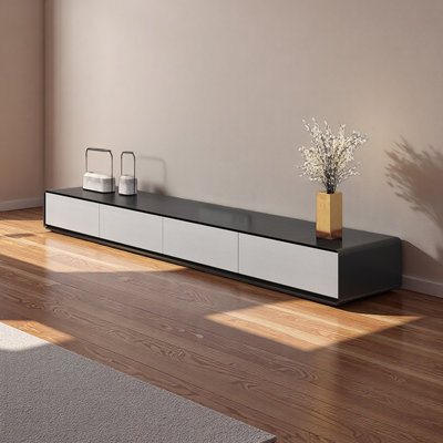 Meuble télé moderne en bois avec plancher