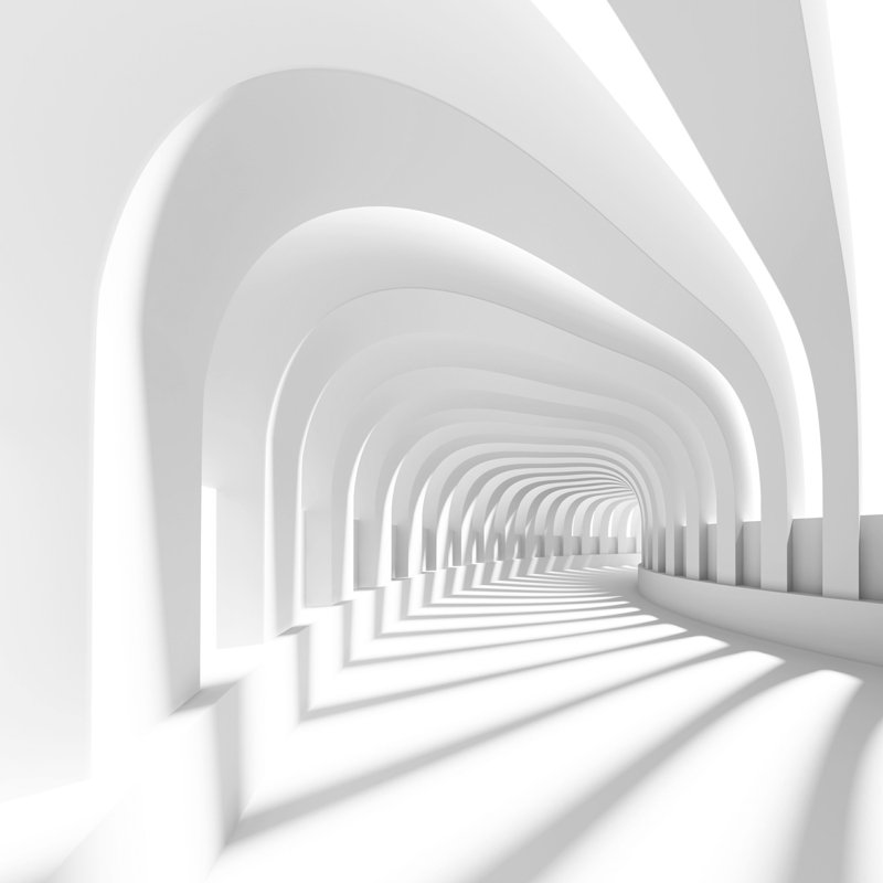 «Tunnel» par Maxkrasnov, impression sur toile tendue, H 12 po x l 12 po