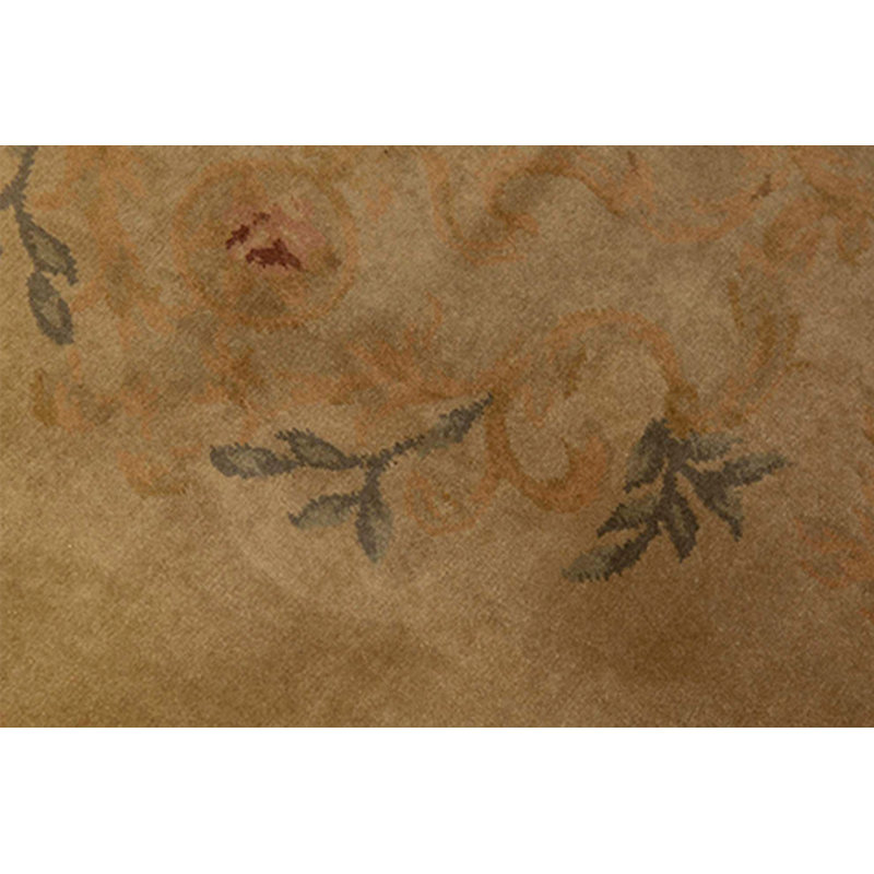 Hand-Knotted High-Quality Green Area Rug