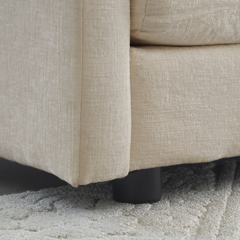 Beige Chenille U-shaped Couch: Modular Large Sectional Sofa With Reversible Chaise And Double Extra Ottomans For Comfort