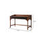 51.18" Brown solid rectangular wood desk