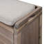 Banc de rangement à chaussures polyvalent en bois avec panier amovible et 2 tiroirs-1526658361