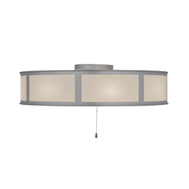 Smythe Craftsman Downrod Flush Mount Ceiling Fan